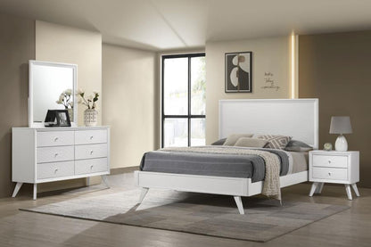 Janelle 4-Piece Bedroom Set – White Finish for Classic Elegance and Complete Bedroom Harmony