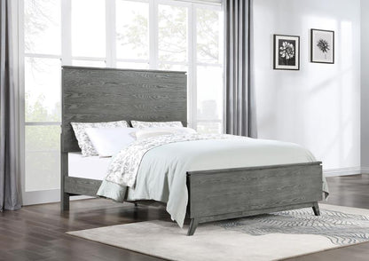 Nathan High Headboard Panel Bed in Grey - Modern and Stylish Design with a Bold High Headboard for a Sophisticated Bedroom Look