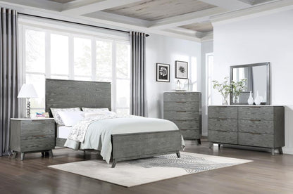 Nathan High Headboard Panel Bed in Grey - Modern and Stylish Design with a Bold High Headboard for a Sophisticated Bedroom Look