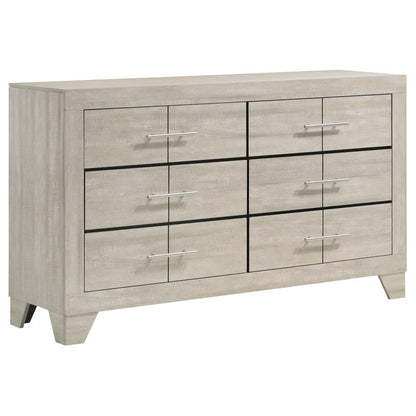 Trenton 4 Piece Rustic Cream Queen Bedroom Set