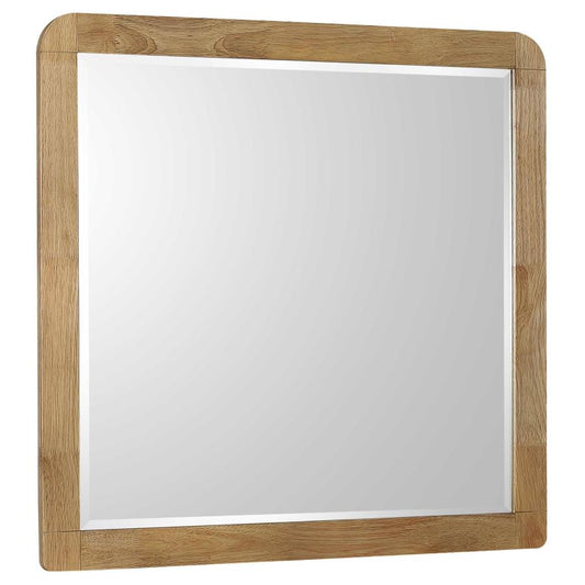 Robyn Light Ash Dresser Mirror – Sleek Modern Bedroom Accent Mirror