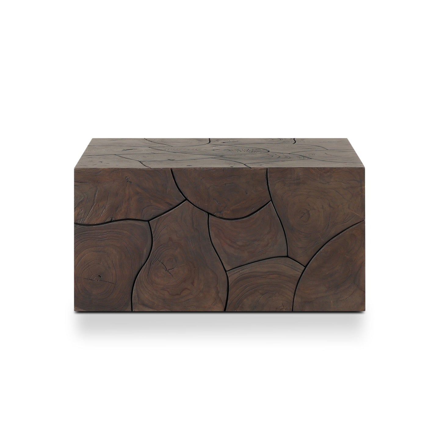 Tomlin Outdoor Bunching Table Stained Saddle Brown