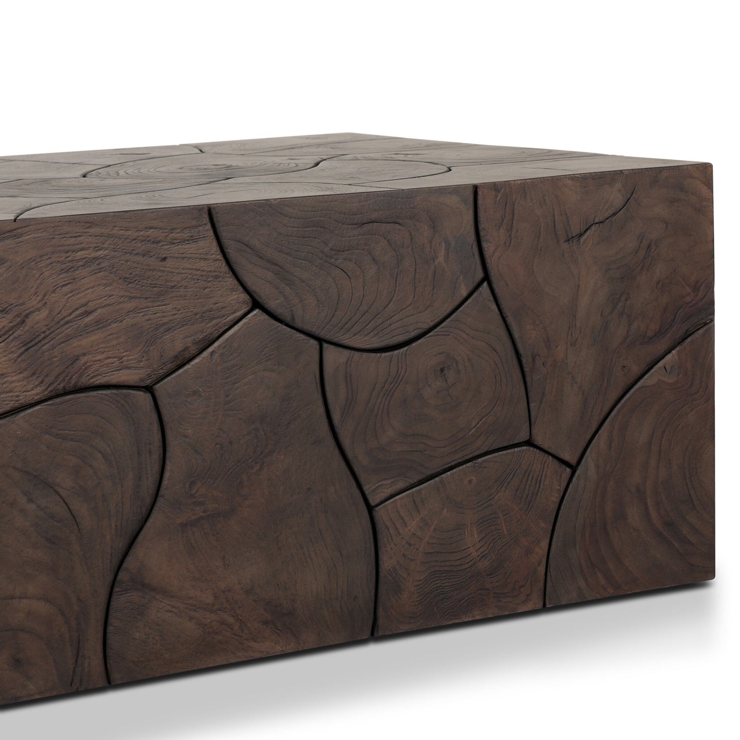 Tomlin Outdoor Bunching Table Stained Saddle Brown
