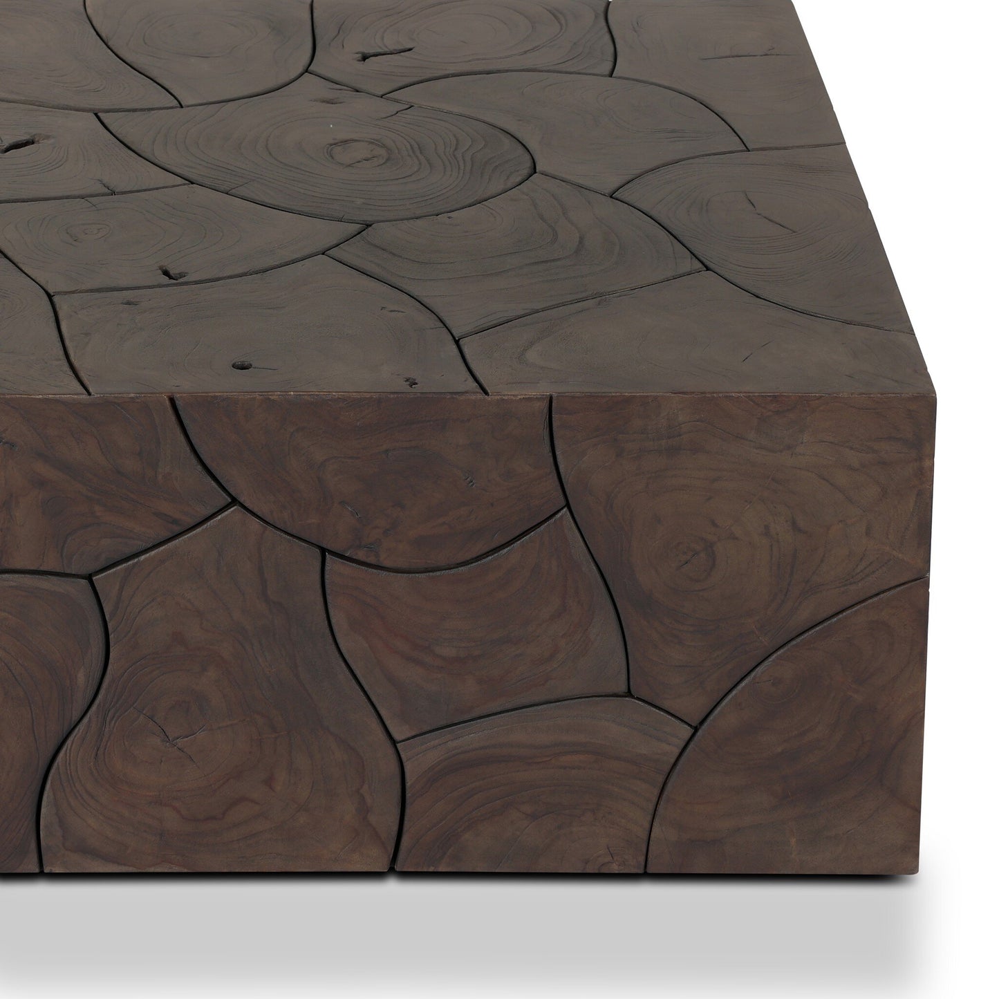 Tomlin Outdoor Bunching Table Stained Saddle Brown
