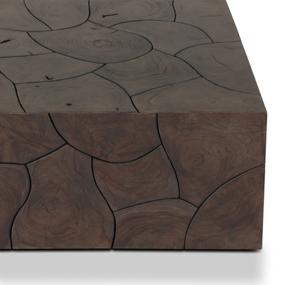 Tomlin Outdoor Bunching Table Stained Saddle Brown
