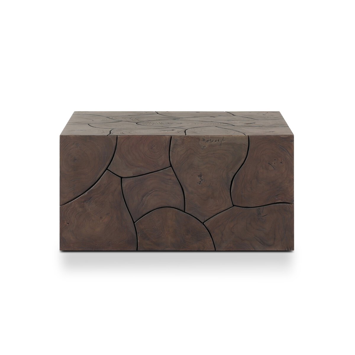 Tomlin Outdoor Bunching Table Stained Saddle Brown