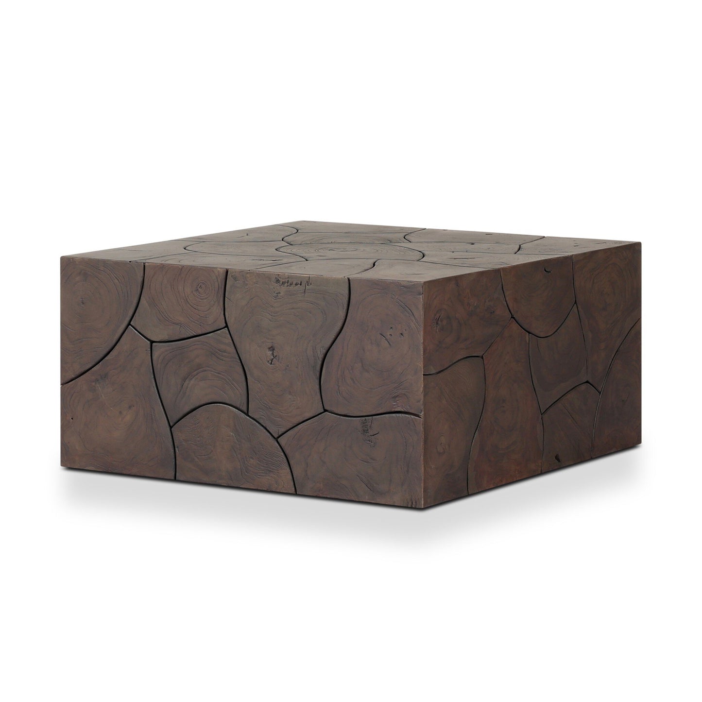 Tomlin Outdoor Bunching Table Stained Saddle Brown