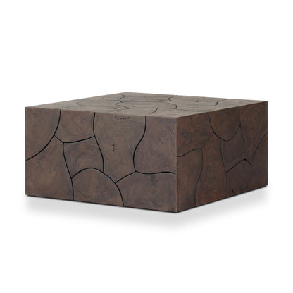 Tomlin Outdoor Bunching Table Stained Saddle Brown