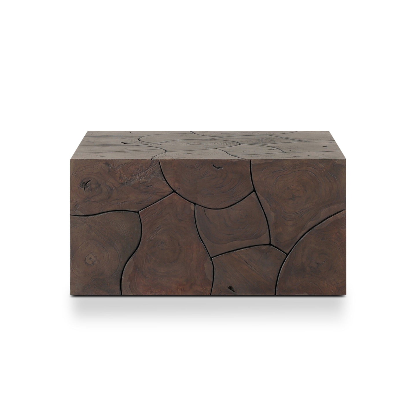 Tomlin Outdoor Bunching Table Stained Saddle Brown