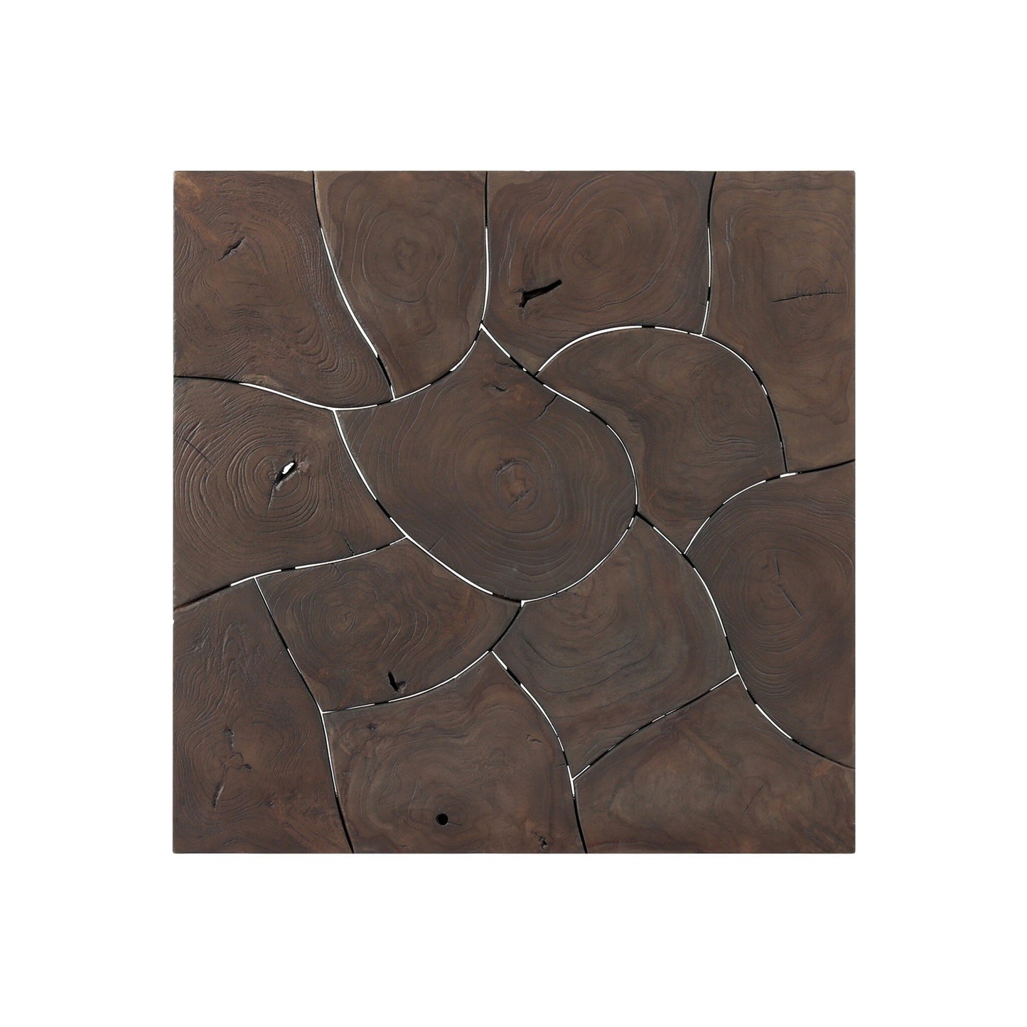 Tomlin Outdoor Bunching Table Stained Saddle Brown
