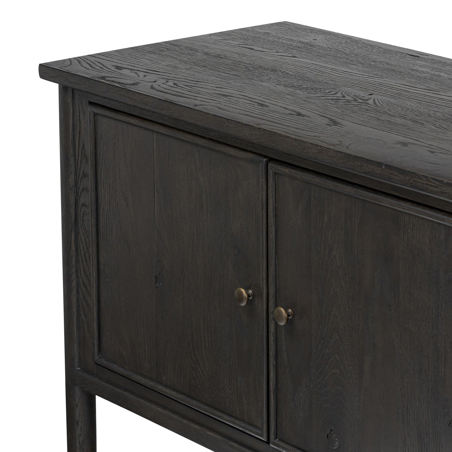 Bari Mid Brown Wood 4‑Door and Drawer Sideboard