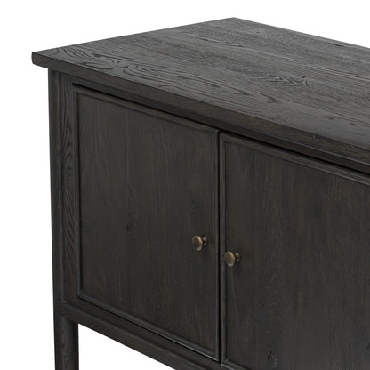 Bari Mid Brown Wood 4‑Door and Drawer Sideboard