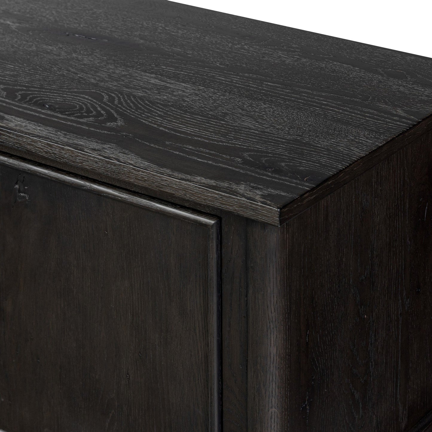 Bari Mid Brown Wood 4‑Door and Drawer Sideboard