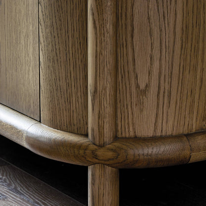 Florent Cylinder‑Frame Oak Storage Sideboard