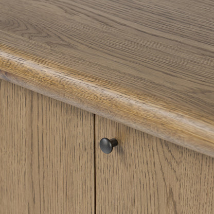 Florent Cylinder‑Frame Oak Storage Sideboard