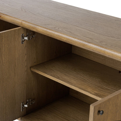Florent Cylinder‑Frame Oak Storage Sideboard
