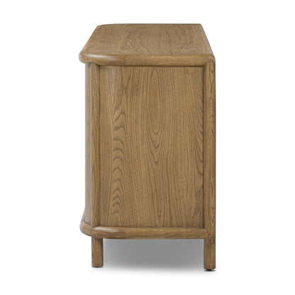 Florent Cylinder‑Frame Oak Storage Sideboard
