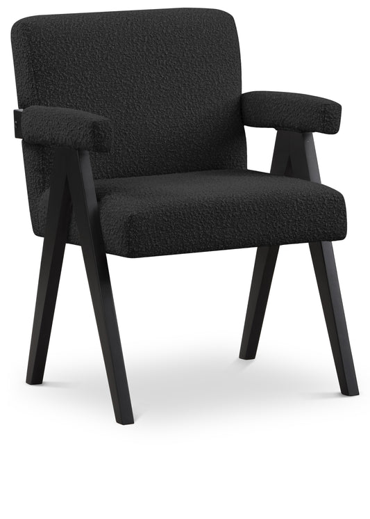 Woodloch Boucle Upholstered Accent Chair – Cozy Modern Lounge Chair with Textured Fabric