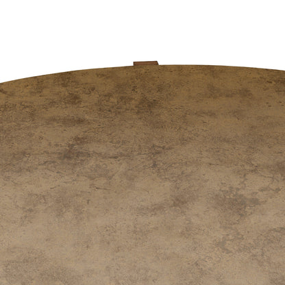 Bingham Coffee Table Antiqued Brass Aluminum