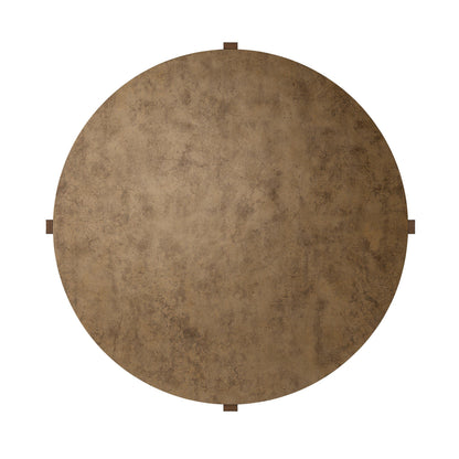 Bingham Coffee Table Antiqued Brass Aluminum