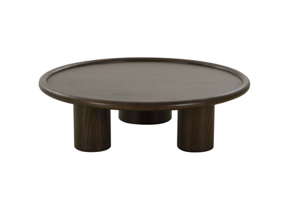 Modrest Strauss - Contemporary Brown Ash Round Coffee Table