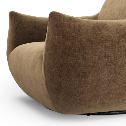 Margot Swivel Chair Altair Mushroom Boucle