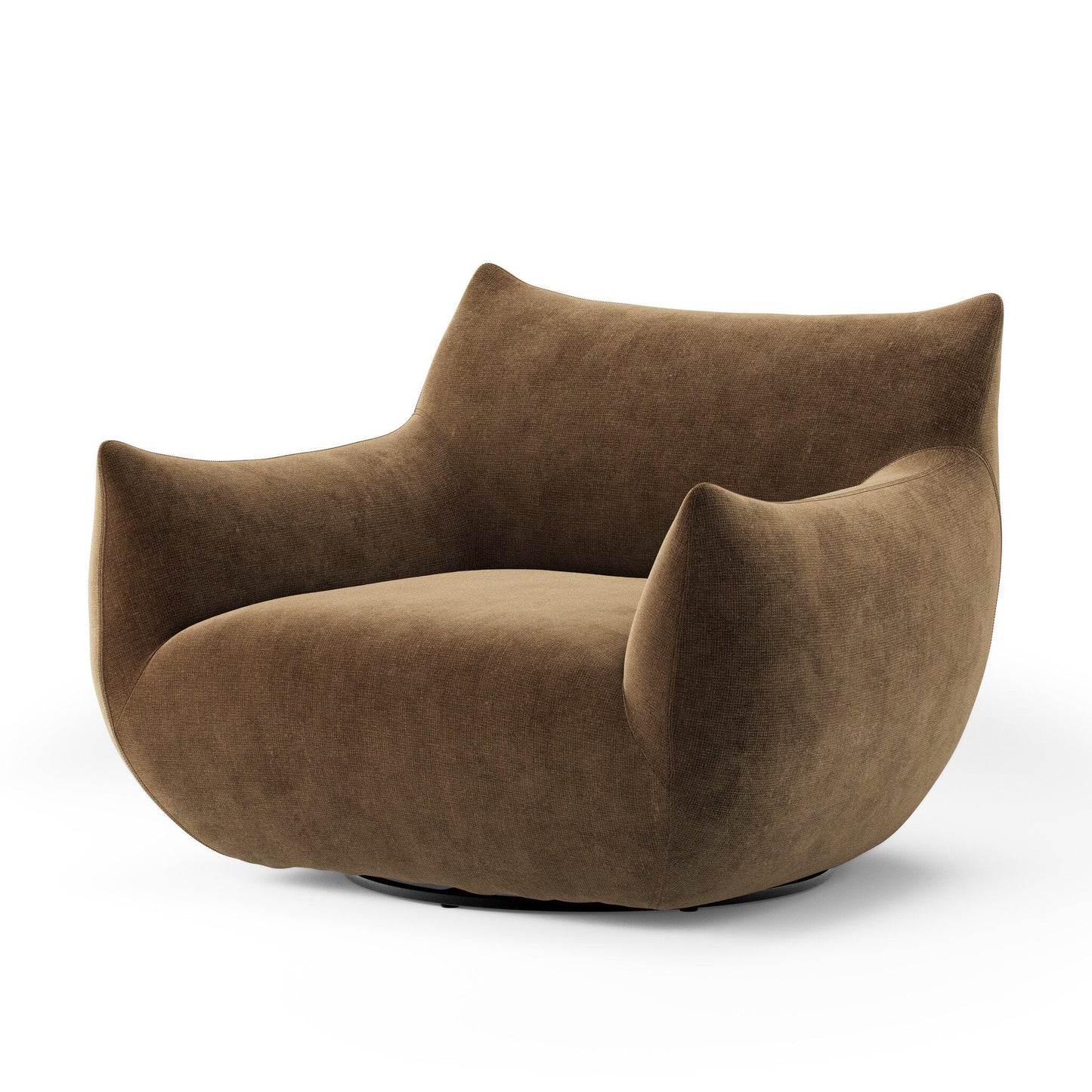 Margot Swivel Chair Altair Mushroom Boucle