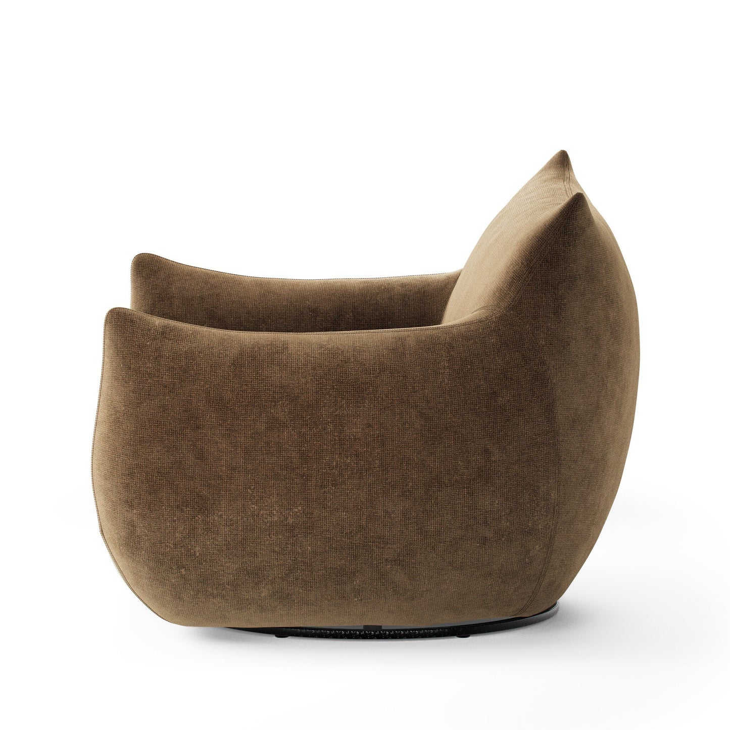 Margot Swivel Chair Altair Mushroom Boucle