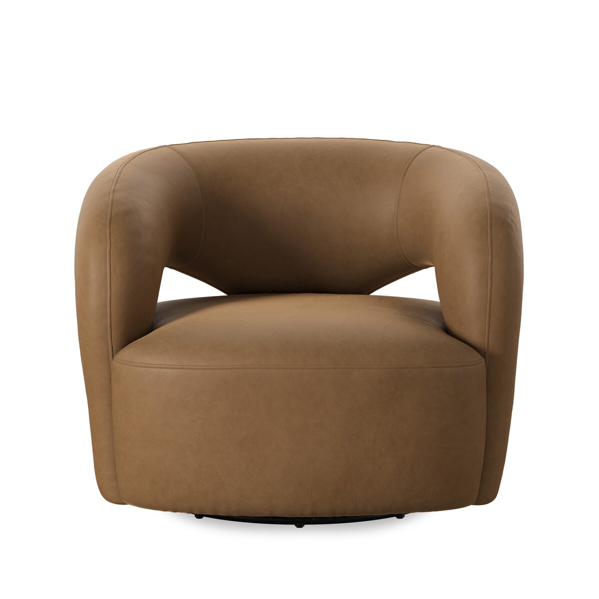 Mazie Swivel Chair Maestro Camel Nubuck Leather
