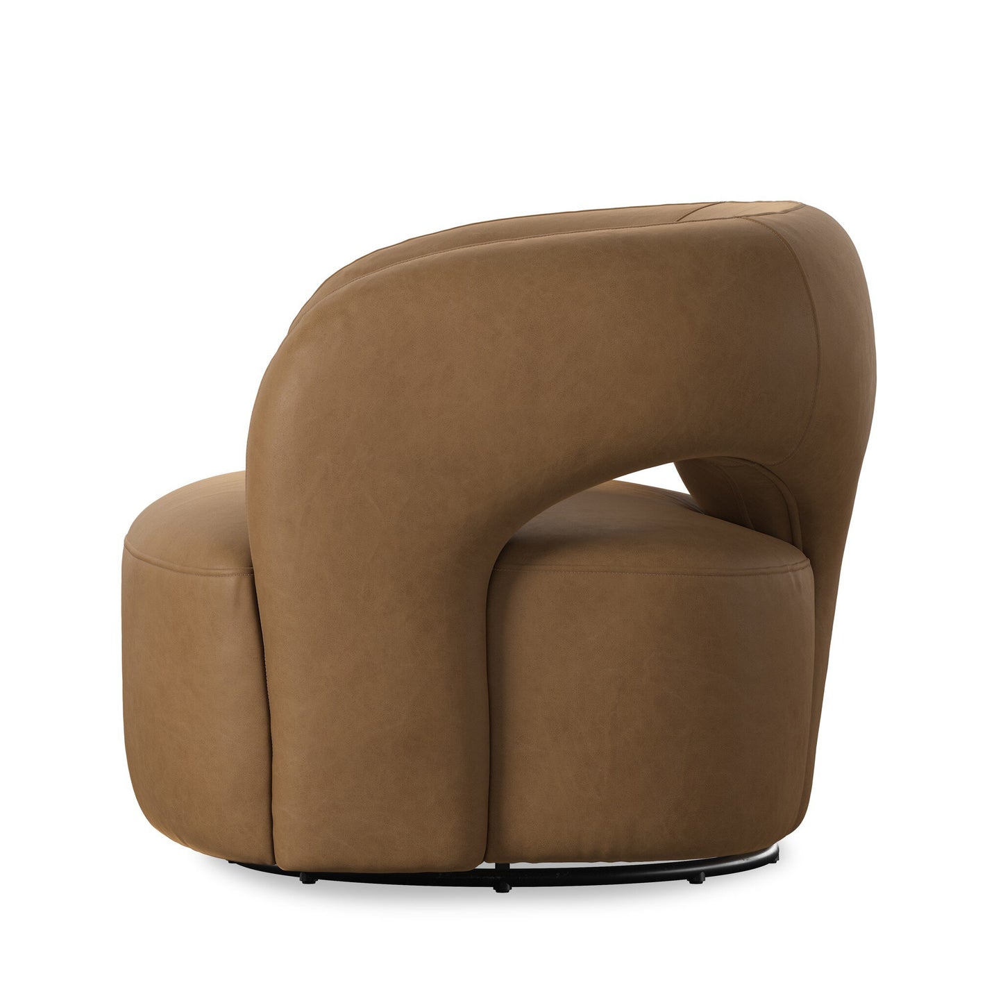 Mazie Swivel Chair Maestro Camel Nubuck Leather