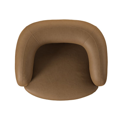 Mazie Swivel Chair Maestro Camel Nubuck Leather