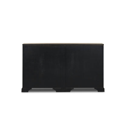 Humptulips River Distressed Black Cabinet