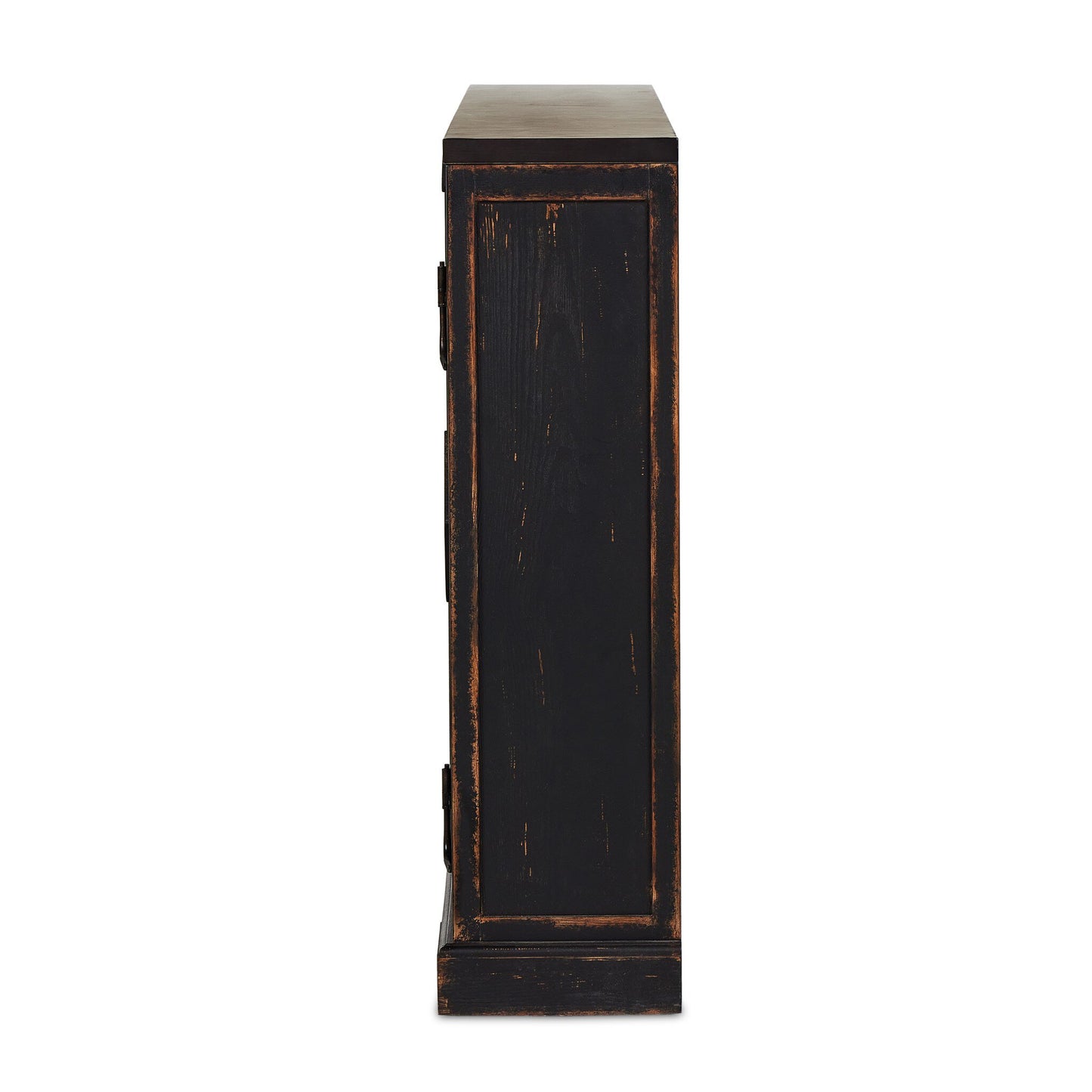 Humptulips River Distressed Black Cabinet