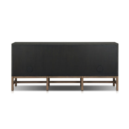 Fiona Mahogany Sideboard with Woven Raffia