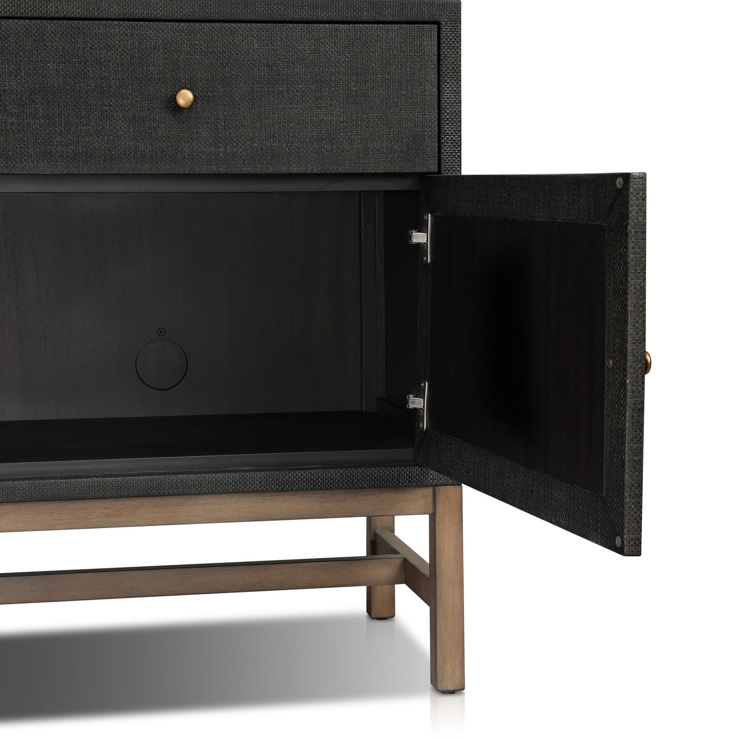 Fiona Mahogany Sideboard with Woven Raffia