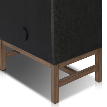 Fiona Mahogany Sideboard with Woven Raffia