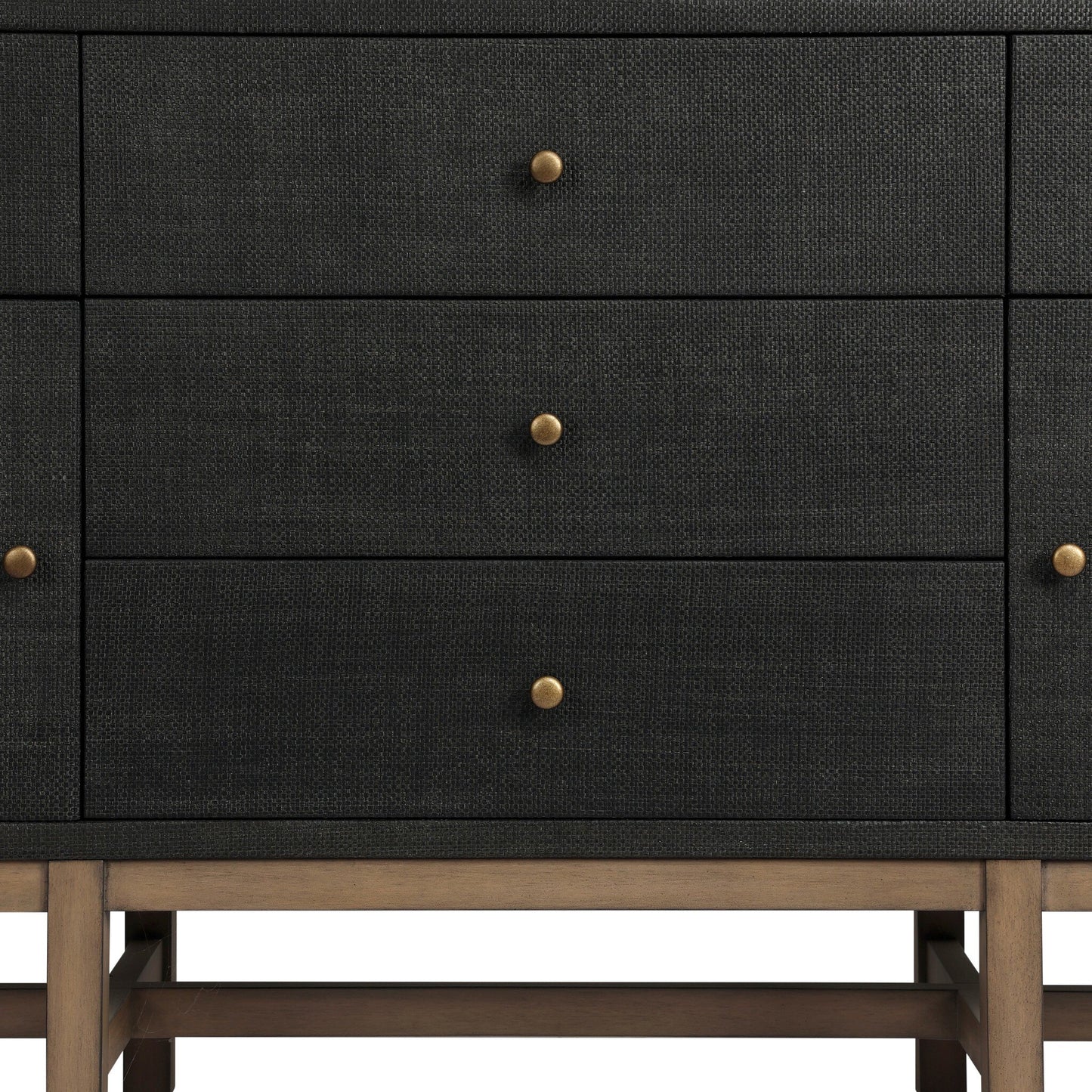 Fiona Mahogany Sideboard with Woven Raffia