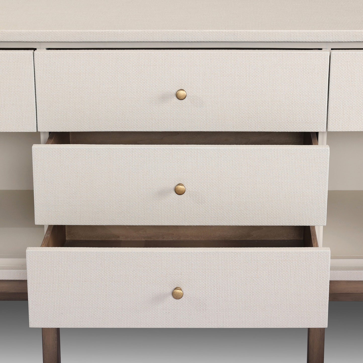 Fiona Mahogany Sideboard with Woven Raffia