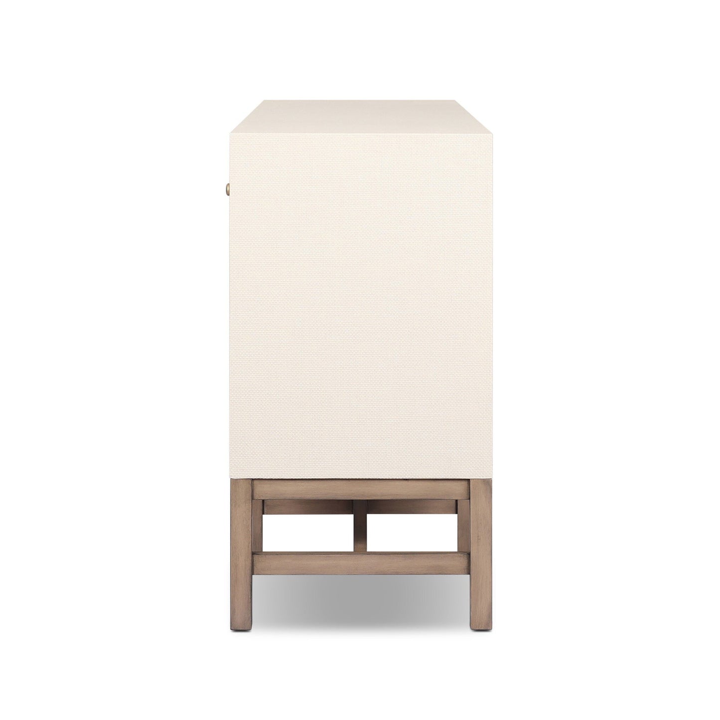Fiona Mahogany Sideboard with Woven Raffia