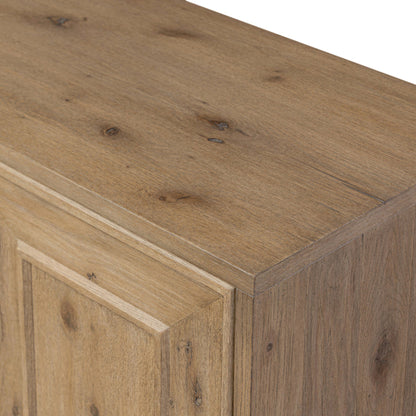 Adela Chamfered‑Frame Oak Sideboard