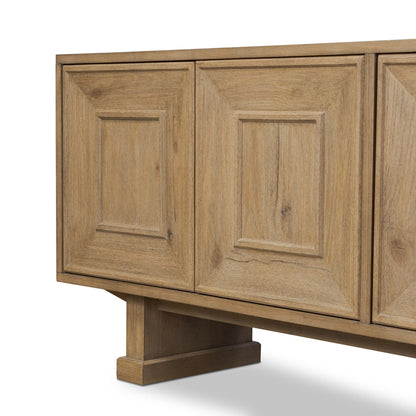 Adela Chamfered‑Frame Oak Sideboard