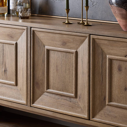 Adela Chamfered‑Frame Oak Sideboard