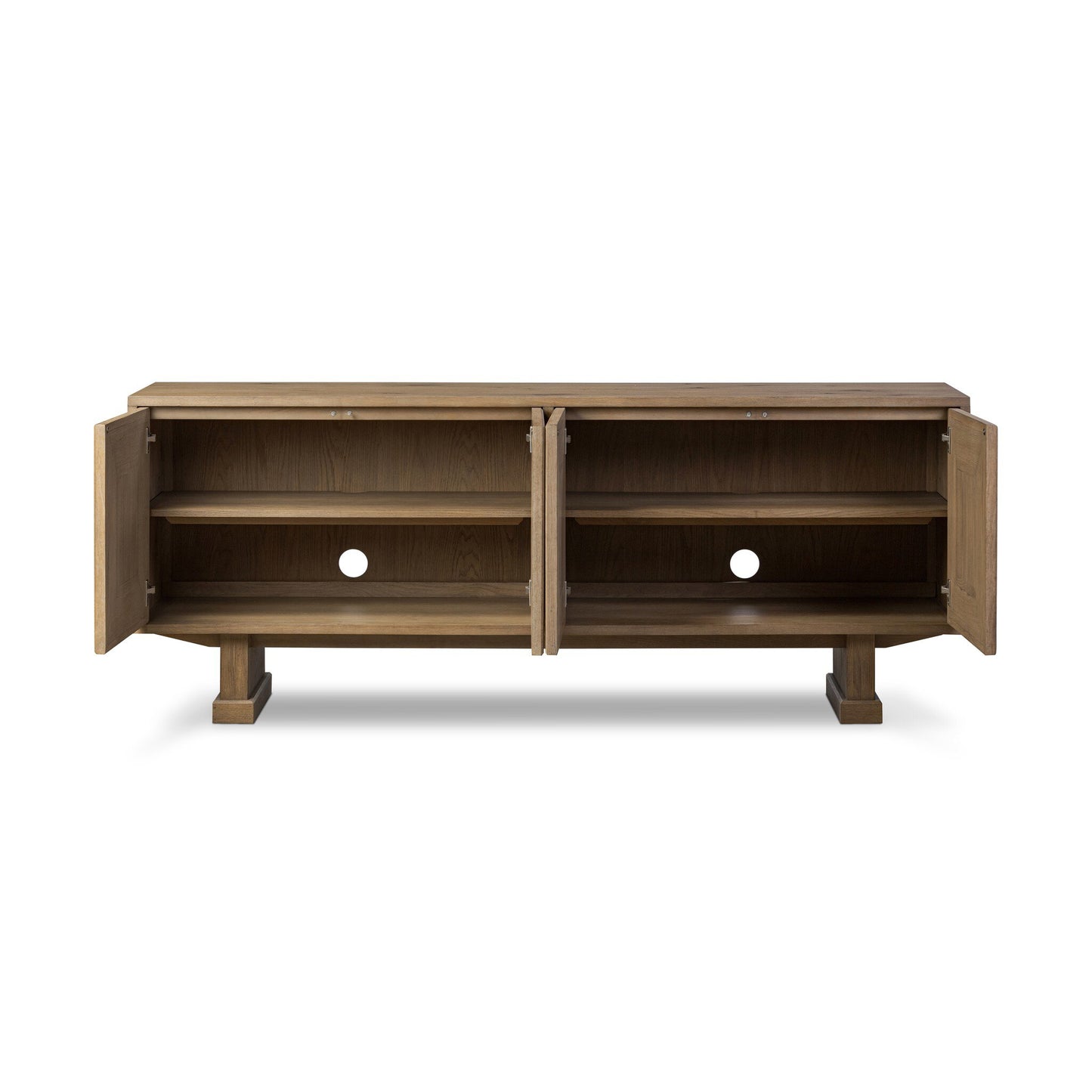 Adela Chamfered‑Frame Oak Sideboard