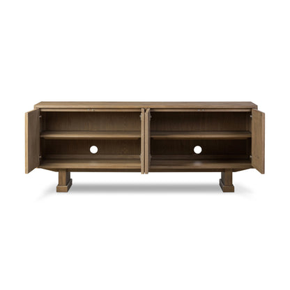 Adela Chamfered‑Frame Oak Sideboard