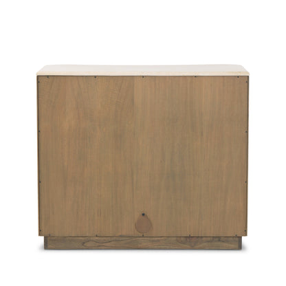 Boa Mindi Wood Cabinet with Marbled Top