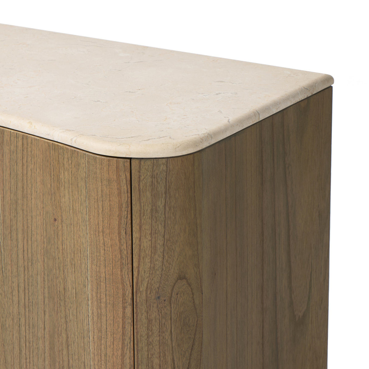 Boa Mindi Wood Cabinet with Marbled Top
