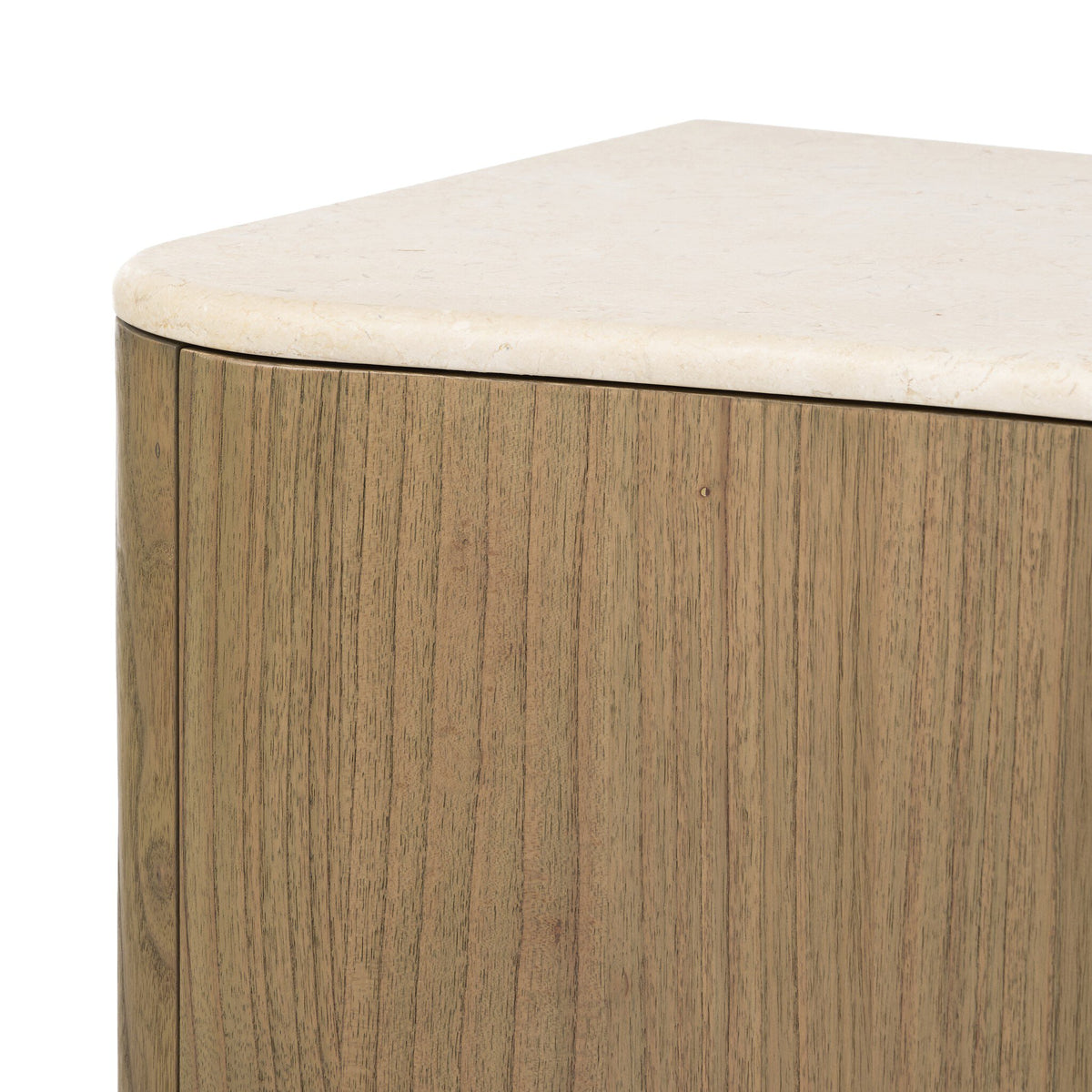 Boa Mindi Wood Cabinet with Marbled Top
