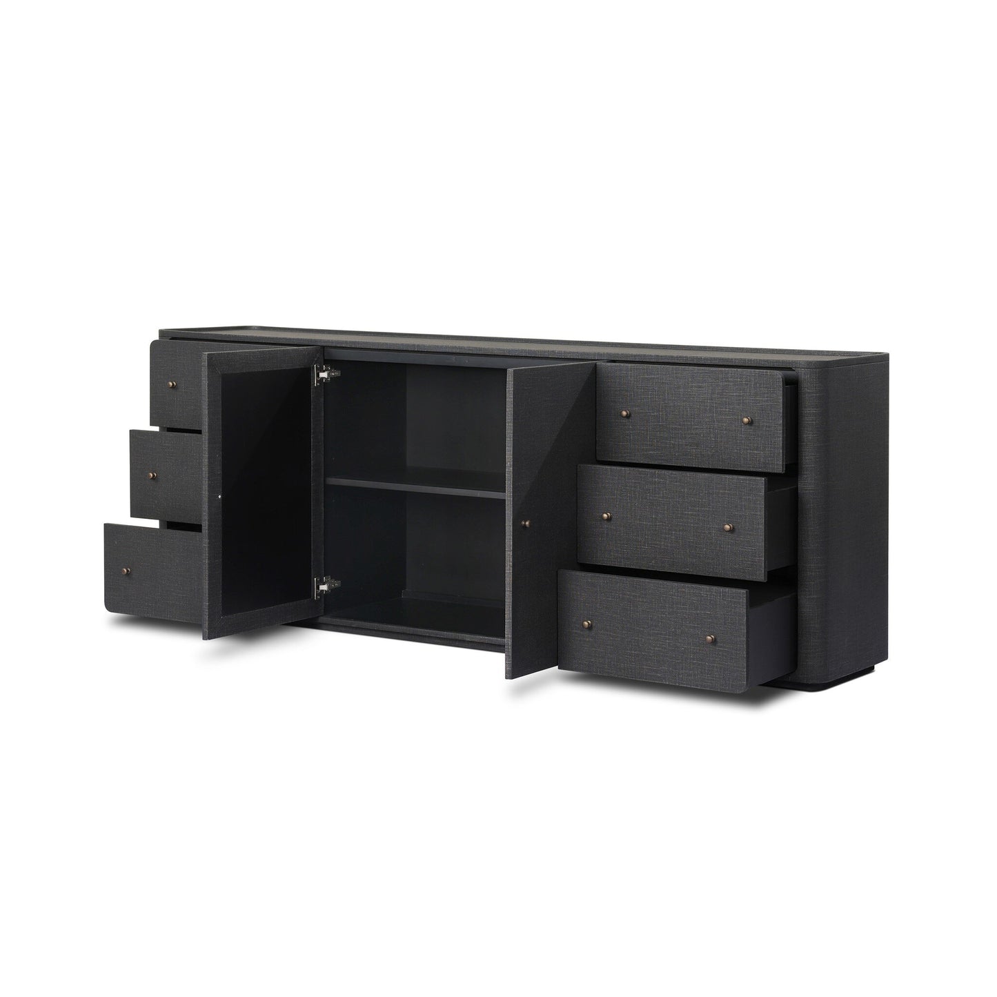 Paula Mahogany Linen Sideboard