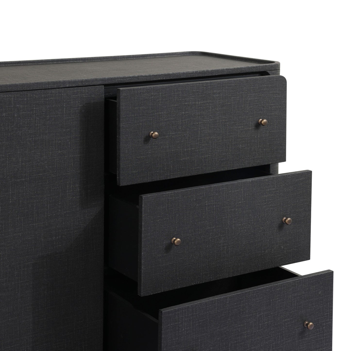 Paula Mahogany Linen Sideboard