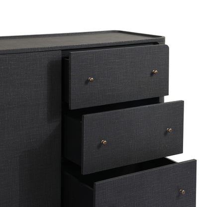 Paula Mahogany Linen Sideboard